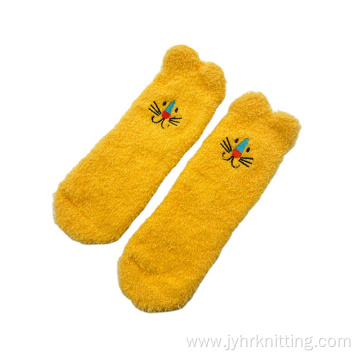 Women Cartoon Warm Cozy Fluffy Slipper Socks